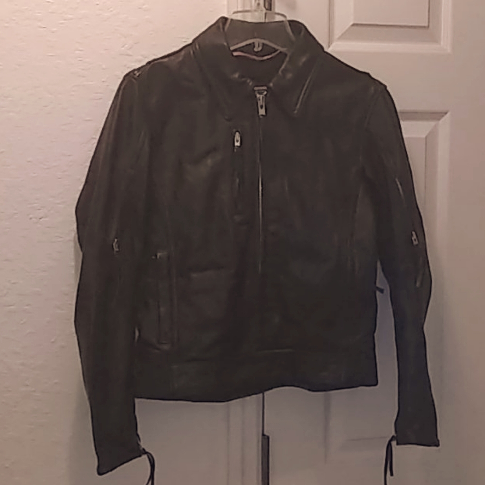 First Classics Leather Gear Ladies Leather Motorcycle Jacket